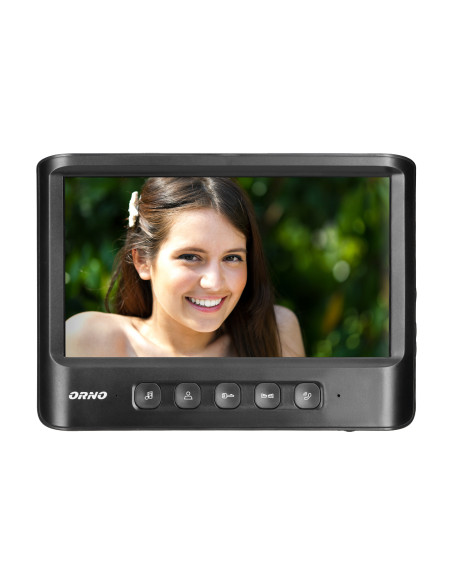 Zestaw wideodomofonowy, bezsłuchawkowy, kolor, LCD 7", czarny, IMAGO