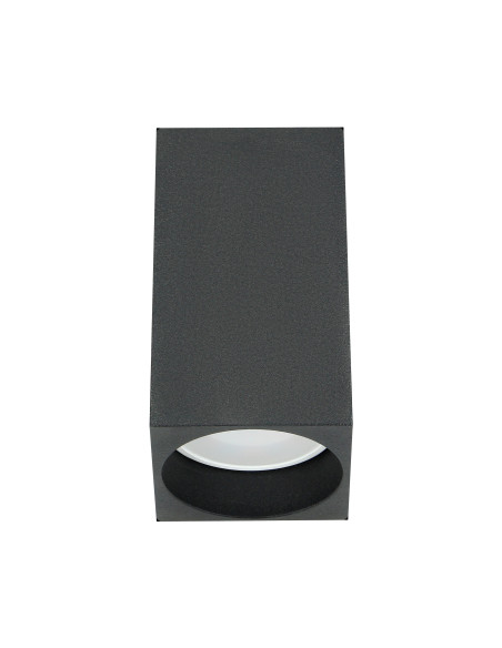 BARBRA DLS GU10 downlight max 50W, IP20, kwadrat, czarny, aluminium
