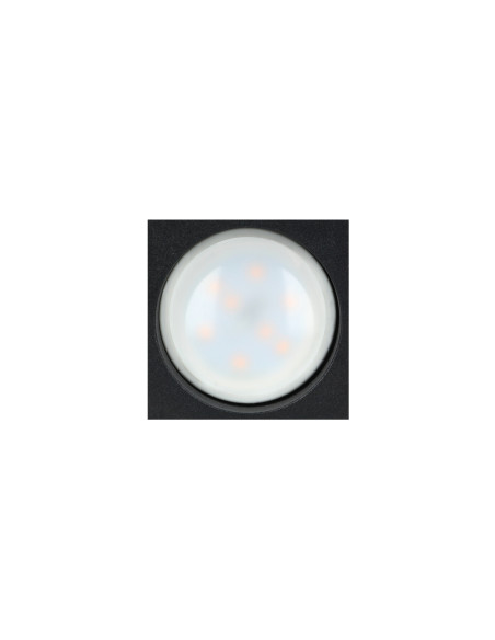 BARBRA DLS GU10 downlight max 50W, IP20, kwadrat, czarny, aluminium