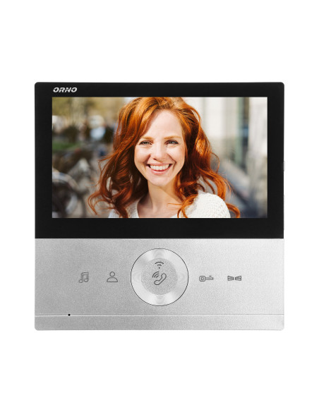  Zestaw wideodomofonowy CONESSI Full HD, bezsłuchawkowy monitor 7" LCD, kaseta zewnętrzna z czytnikiem kart i breloków...