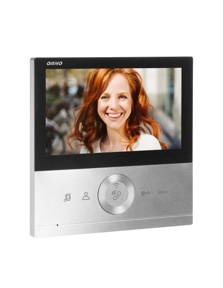  Zestaw wideodomofonowy CONESSI Full HD, bezsłuchawkowy monitor 7" LCD, kaseta zewnętrzna z czytnikiem kart i breloków...