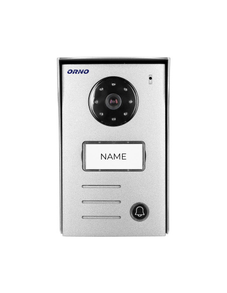  Zestaw wideodomofonowy 2-żyłowy bezsłuchawkowy, kolor, 4,3" LCD,  z czytnikiem breloków zbliżeniowych, czarny, NAOS...