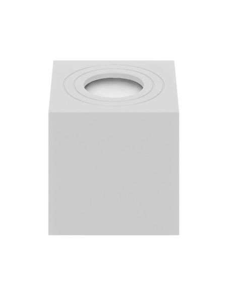 MEGY DLS GU10 downlight max 50W, IP54, kwadrat, biały, aluminium