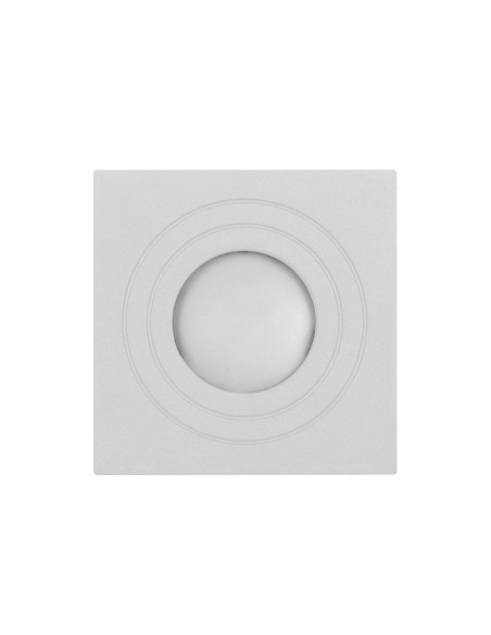 MEGY DLS GU10 downlight max 50W, IP54, kwadrat, biały, aluminium