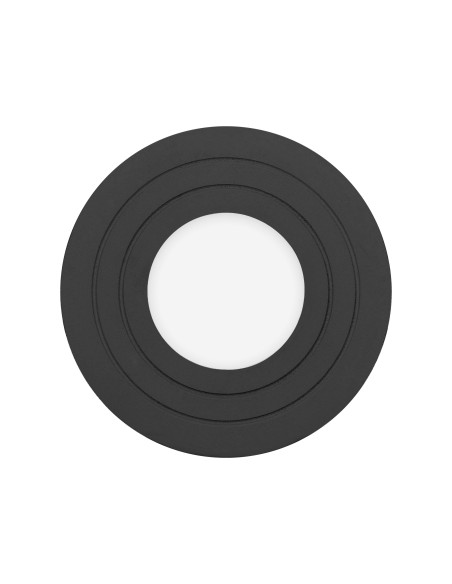 MEGY DLR GU10 downlight max 50W, IP54, okrągły, czarny, aluminium