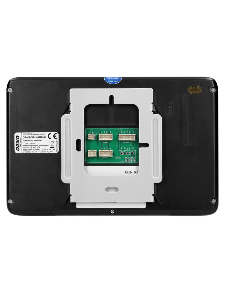 Wideo monitor bezsłuchawkowy, kolorowy, LCD 7", do zestawów z serii INDI i SCUTI, otwieranie bramy, interkom, czarny