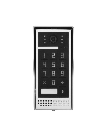 Zestaw wideodomofonowy, bezsłuchawkowy, kolor, LCD 7", interkom, z szyfratorem, natynkowy, biały, SCUTI