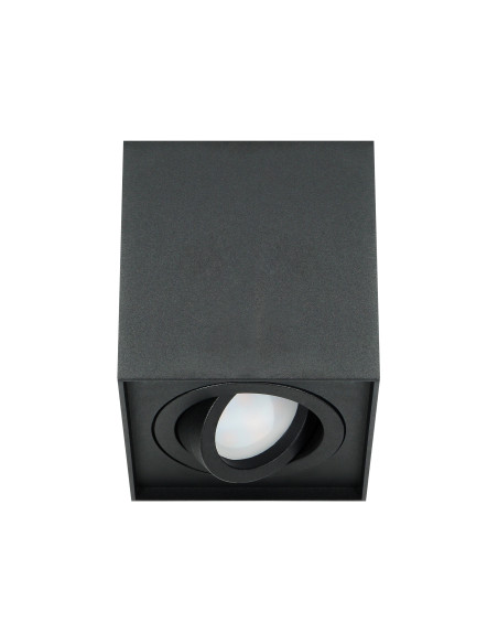 CAROLIN DLS GU10 downlight max 35W, IP20, kwadrat, czarny