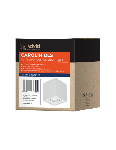 CAROLIN DLS GU10 downlight max 35W, IP20,...