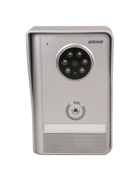 Zestaw wideodomofonowy, bezprzewodowy, zasięg 150m, kolor, LCD 2,4", pamięć, natynkowy, IP55, SEMIS MEMO