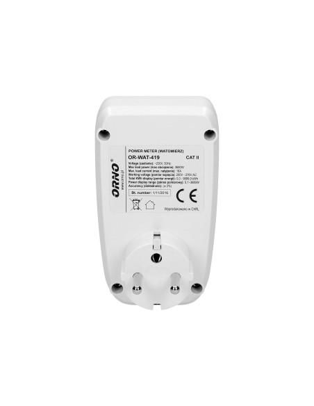 Watomierz, kalkulator energii z wyświetlaczem LCD