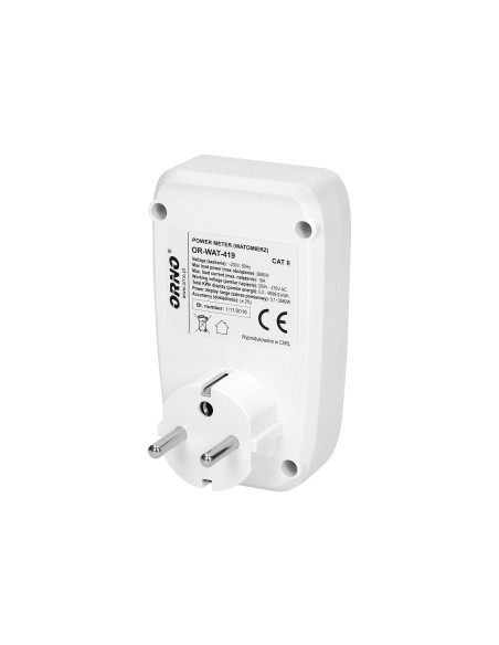 Watomierz, kalkulator energii z wyświetlaczem LCD