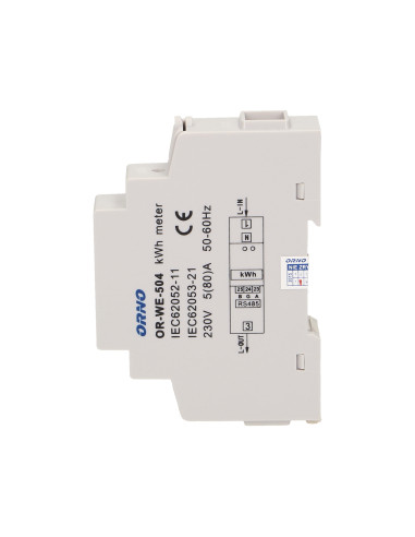 1-fazowy wskaźnik zużycia energii elektrycznej,...