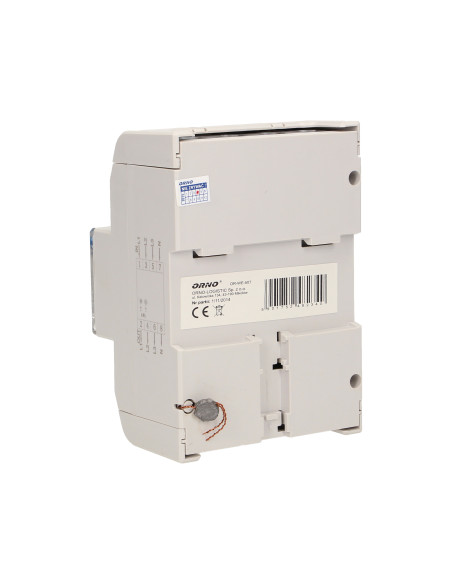 3-fazowy wskaźnik energii elektrycznej, 120A, 5 modułów, DIN TH-35mm, dodatkowy przycisk