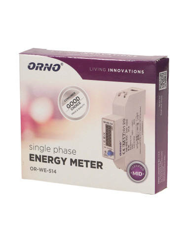 1-fazowy licznik energii elektrycznej, 100A,...