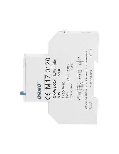 1-fazowy licznik energii elektrycznej, 100A,...