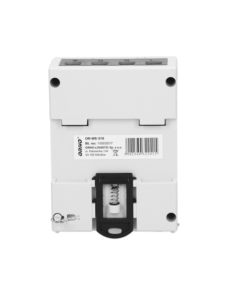 3-fazowy licznik energii elektrycznej, 80A, port RS-485, MID, 4,5 moduły, DIN TH-35mm