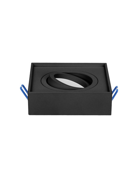 SORMUS S ramka dekoracyjna oprawy punktowej, MR16/GU10 max 50W, regulowana, kwadrat, czarna