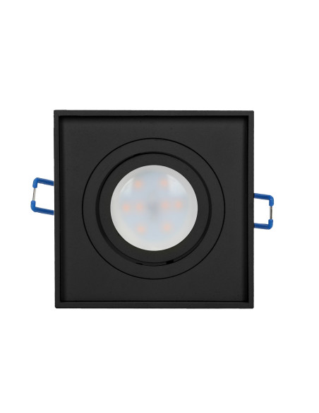 SORMUS S ramka dekoracyjna oprawy punktowej, MR16/GU10 max 50W, regulowana, kwadrat, czarna