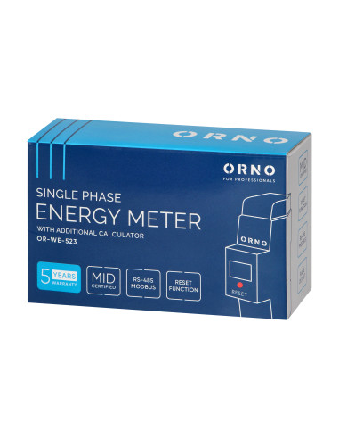  1-fazowy wskaźnik zużycia energii...