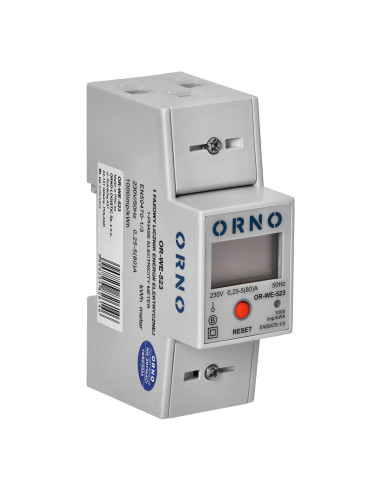  1-fazowy wskaźnik zużycia energii...