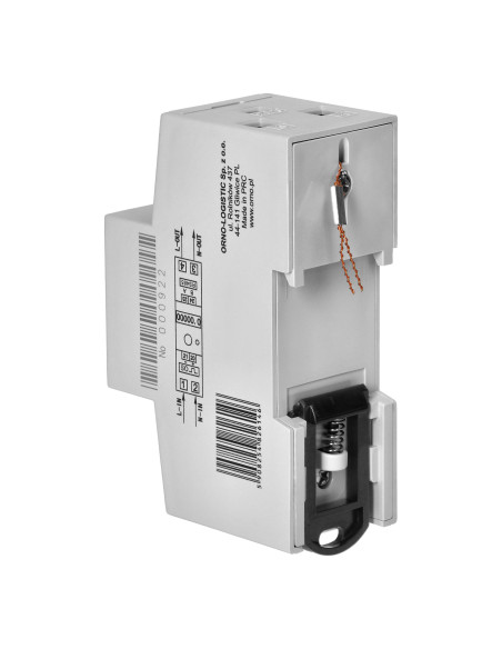  1-fazowy wskaźnik zużycia energii elektrycznej, 80A, MID, RS485, dodatkowy wskaźnik, wyjście impulsowe, przycisk...