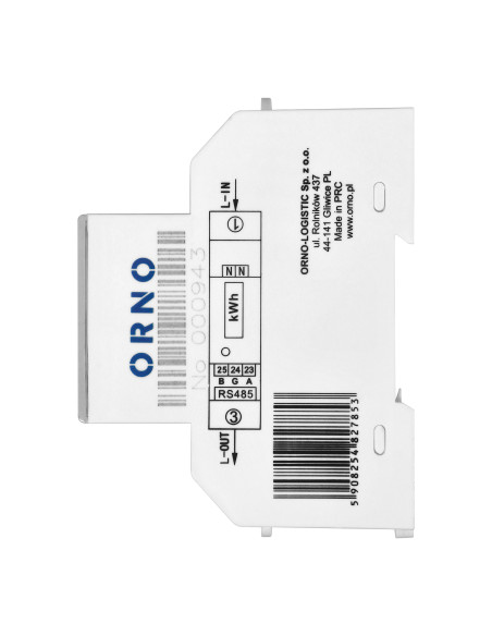 1-fazowy licznik energii elektrycznej 100A, wielotaryfowy, port RS-485, MID, 1 moduł, DIN TH-35mm, PV