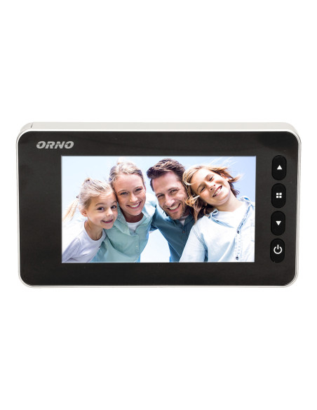  Elektroniczny wizjer do drzwi 4,3" z funkcją nagrywania na kartę Micro SD, czujnikiem ruchu i menu w 9 językach,...