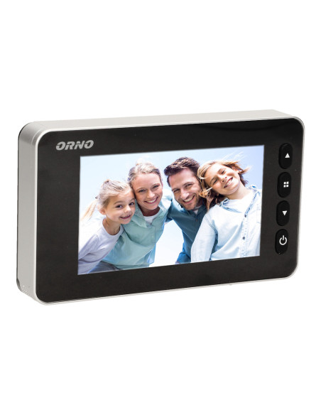  Elektroniczny wizjer do drzwi 4,3" z funkcją nagrywania na kartę Micro SD, czujnikiem ruchu i menu w 9 językach,...