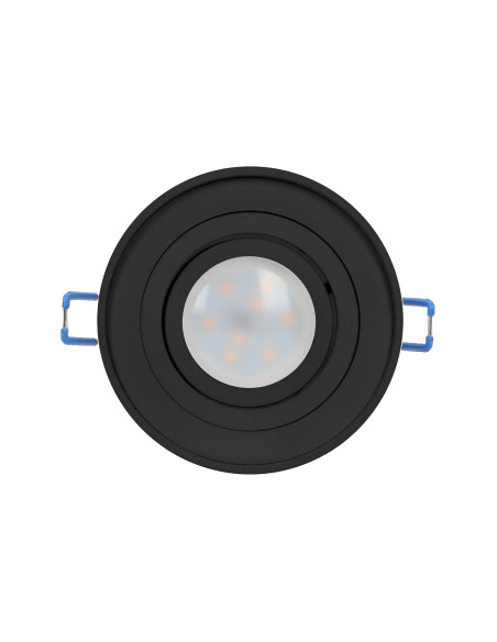 SORMUS R ramka dekoracyjna oprawy punktowej, MR16/GU10 max 50W, regulowana, koło, czarna