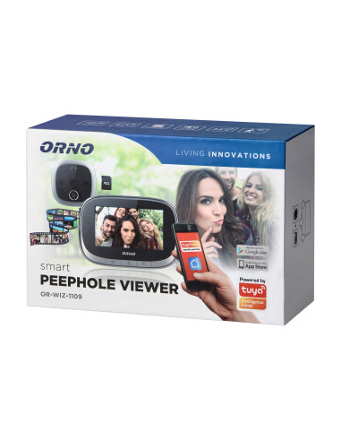  Elektroniczny wizjer do drzwi z wbudowanym...