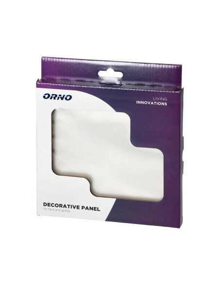 Panel szklany do wentylatorów i kratek, kolor srebrny perła