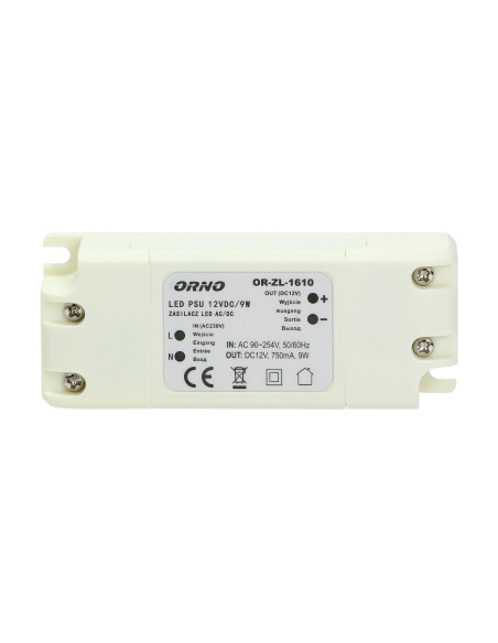 Zasilacz do LED 12VDC 9W, IP20