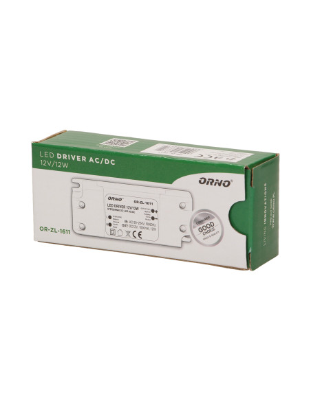 Zasilacz do LED 12VDC 12W, IP20