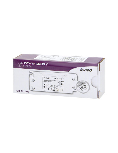 Zasilacz do LED 12VDC 15W, IP20