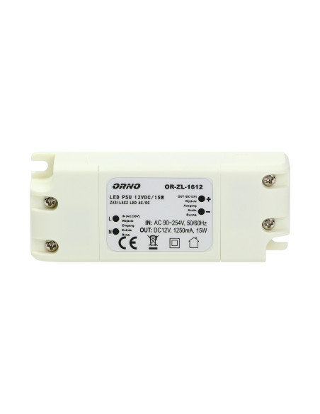 Zasilacz do LED 12VDC 15W, IP20