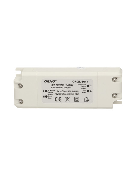Zasilacz do LED 12VDC 24W, IP20