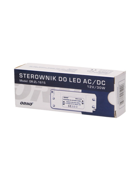 Zasilacz do LED 12VDC 30W, IP20