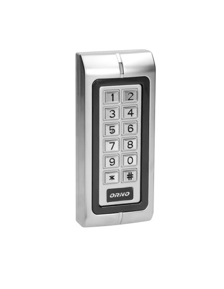 Zamek szyfrowy wąski z czytnikiem kart i breloków zbliżeniowych, IP44 , 1 przekaźnik 3A , wymiary 128x82x28 mm