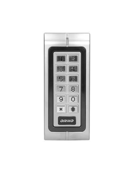 Zamek szyfrowy wąski z czytnikiem kart i breloków zbliżeniowych, IP44 , 1 przekaźnik 3A , wymiary 128x82x28 mm