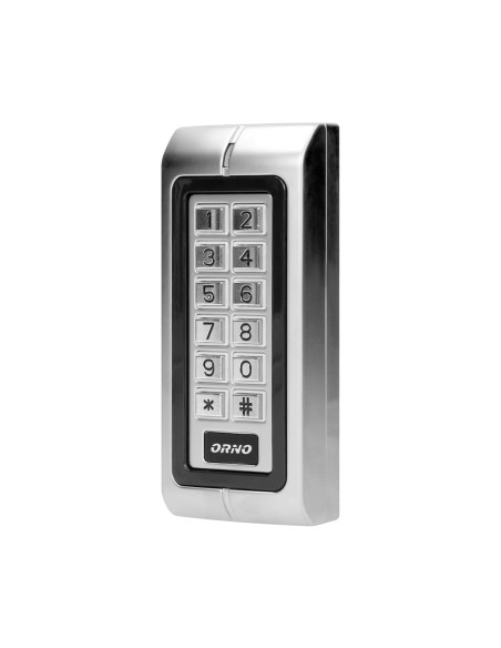 Zamek szyfrowy wąski z czytnikiem kart i breloków zbliżeniowych, IP44 , 1 przekaźnik 3A , wymiary 128x82x28 mm