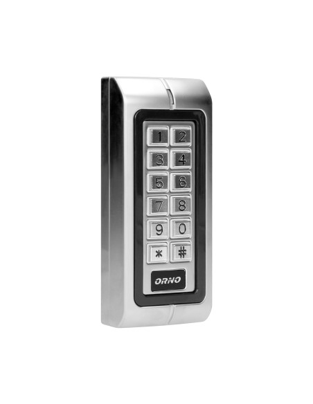 Zamek szyfrowy wąski z czytnikiem kart i breloków zbliżeniowych, IP44 , 1 przekaźnik 3A , wymiary 128x82x28 mm