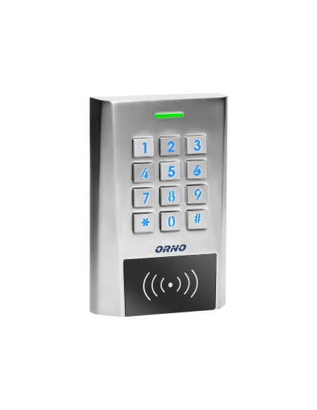 Zamek szyfrowy szeroki z czytnikiem kart i breloków zbliżeniowych, IP66, 2 przekaźniki 2A , wymiary 114,5x75x21