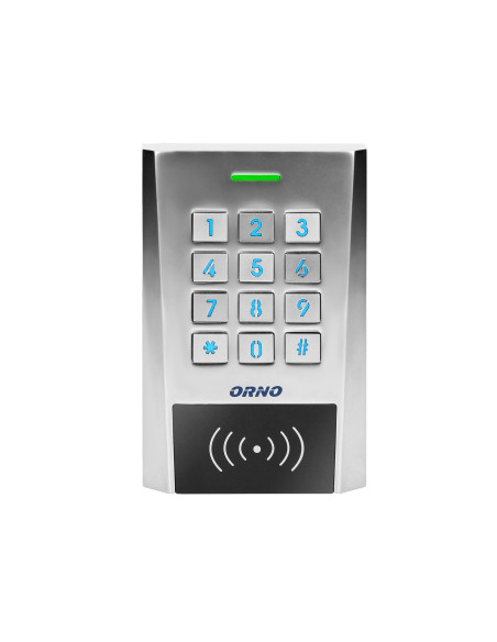 Zamek szyfrowy szeroki z czytnikiem kart i breloków zbliżeniowych, IP66, 2 przekaźniki 2A , wymiary 114,5x75x21