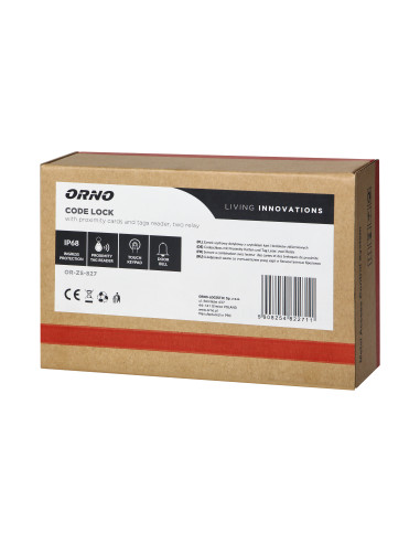 Zamek szyfrowy dotykowy z czytnikiem kart i...