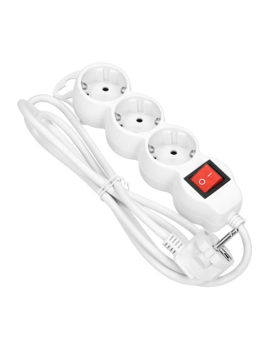 Przedłużacz 3-krotny 2P+Z (Schuko) z...