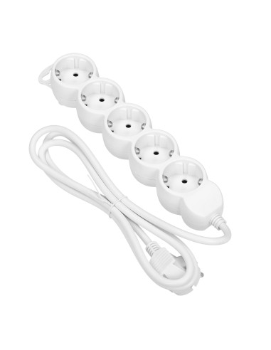 Przedłużacz 5-krotny 2P+Z (Schuko), 1,5m...