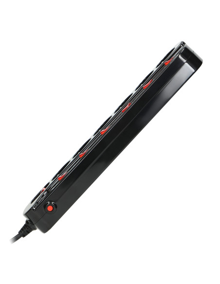  Listwa zasilająca "Multiswitch", 6 gniazd 2P+Z (Schuko), kabel 3x1,0mm², długość 1,5m. Wyłącznik termiczny....