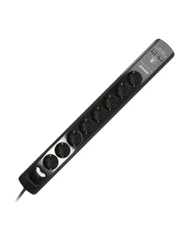  Listwa przeciwprzepięciowa, 8 gniazd 2P+Z...