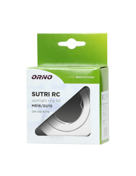 SUTRI RM ramka dekoracyjna oprawy punktowej, MR16/GU10 max 50W, okrągła, regulowana, biała